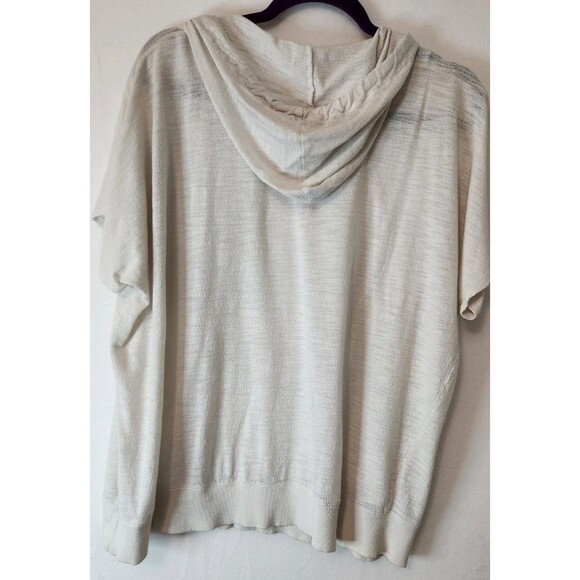 Jones New York Womens JNY 1X Pullover Hooded Tunic Boho Peasant With Pockets - Picture 4 of 5